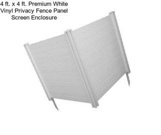 4 ft. x 4 ft. Premium White Vinyl Privacy Fence Panel Screen Enclosure