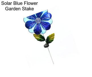 Solar Blue Flower Garden Stake