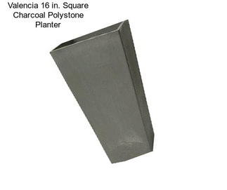 Valencia 16 in. Square Charcoal Polystone Planter