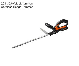 20 in. 20-Volt Lithium-Ion Cordless Hedge Trimmer
