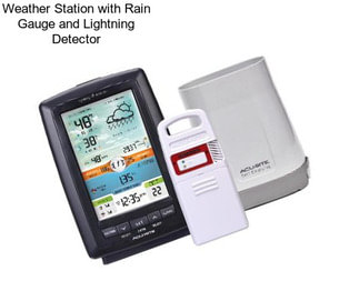 Weather Station with Rain Gauge and Lightning Detector