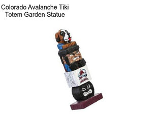 Colorado Avalanche Tiki Totem Garden Statue