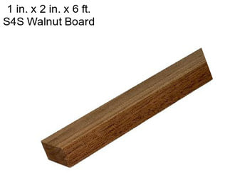 1 in. x 2 in. x 6 ft. S4S Walnut Board