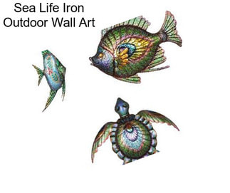 Sea Life Iron Outdoor Wall Art