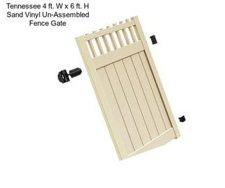 Tennessee 4 ft. W x 6 ft. H Sand Vinyl Un-Assembled Fence Gate