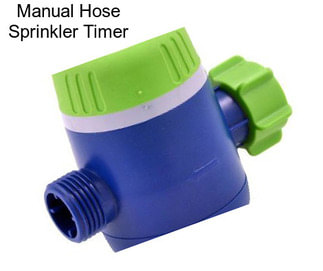 Manual Hose Sprinkler Timer