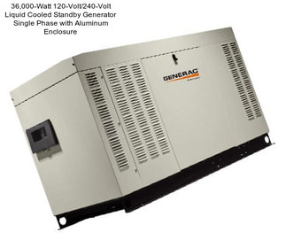 36,000-Watt 120-Volt/240-Volt Liquid Cooled Standby Generator Single Phase with Aluminum Enclosure