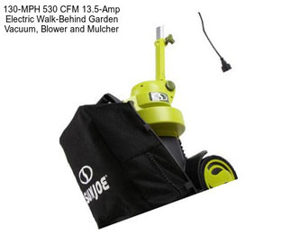 130-MPH 530 CFM 13.5-Amp Electric Walk-Behind Garden Vacuum, Blower and Mulcher