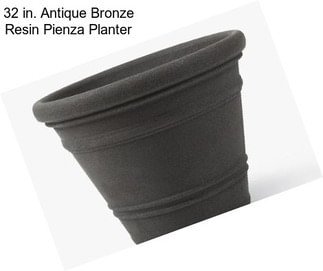 32 in. Antique Bronze Resin Pienza Planter