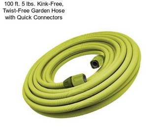 100 ft. 5 lbs. Kink-Free, Twist-Free Garden Hose with Quick Connectors