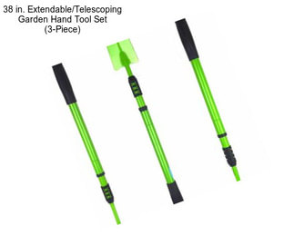 38 in. Extendable/Telescoping Garden Hand Tool Set (3-Piece)