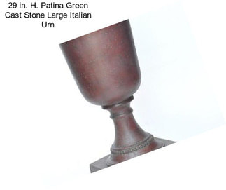 29 in. H. Patina Green Cast Stone Large Italian Urn