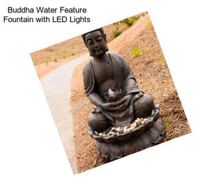 Buddha Water Feature Fountain with LED Lights