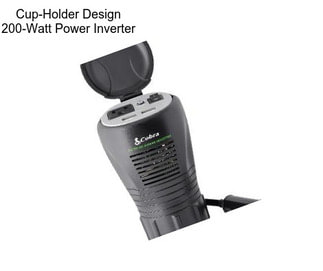 Cup-Holder Design 200-Watt Power Inverter