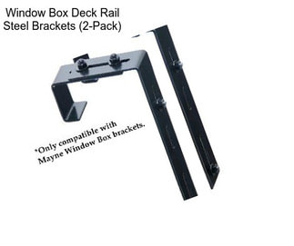 Window Box Deck Rail Steel Brackets (2-Pack)
