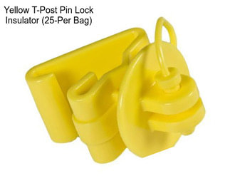 Yellow T-Post Pin Lock Insulator (25-Per Bag)