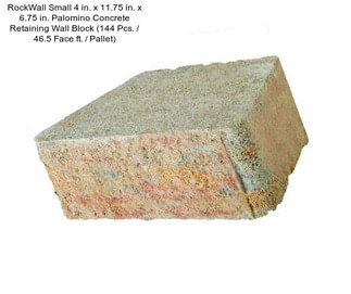 RockWall Small 4 in. x 11.75 in. x 6.75 in. Palomino Concrete Retaining Wall Block (144 Pcs. / 46.5 Face ft. / Pallet)