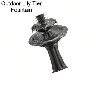Outdoor Lily Tier Fountain