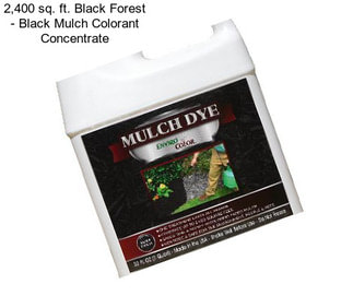 2,400 sq. ft. Black Forest - Black Mulch Colorant Concentrate