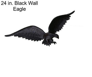 24 in. Black Wall Eagle