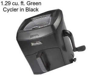 1.29 cu. ft. Green Cycler in Black