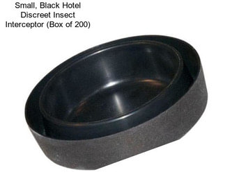 Small, Black Hotel Discreet Insect Interceptor (Box of 200)