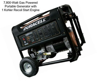 7,800-Watt Gas Powered Portable Generator with 1 Kohler Recoil Start Engine