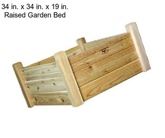 34 in. x 34 in. x 19 in. Raised Garden Bed