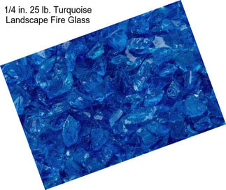 1/4 in. 25 lb. Turquoise Landscape Fire Glass