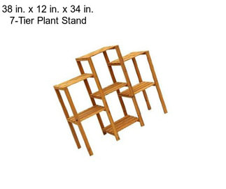 38 in. x 12 in. x 34 in. 7-Tier Plant Stand