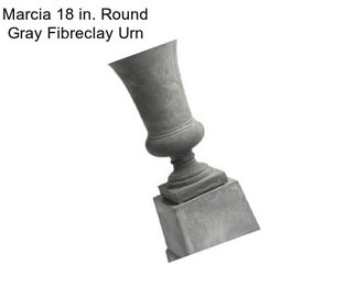 Marcia 18 in. Round Gray Fibreclay Urn