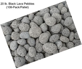 20 lb. Black Lava Pebbles (108-Pack/Pallet)