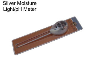 Silver Moisture Light/pH Meter