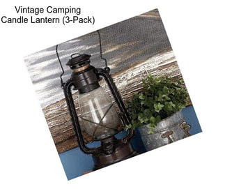 Vintage Camping Candle Lantern (3-Pack)