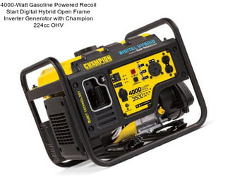 4000-Watt Gasoline Powered Recoil Start Digital Hybrid Open Frame Inverter Generator with Champion 224cc OHV