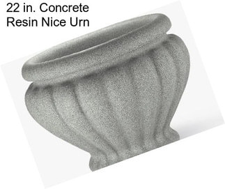 22 in. Concrete Resin Nice Urn