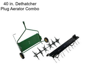 40 in. Dethatcher Plug Aerator Combo