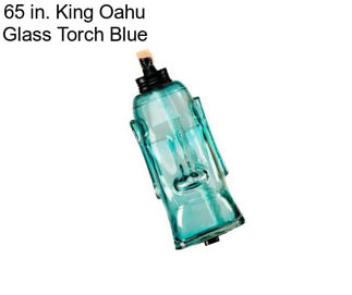 65 in. King Oahu Glass Torch Blue