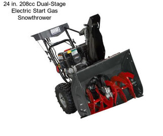 24 in. 208cc Dual-Stage Electric Start Gas Snowthrower