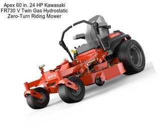 Apex 60 in. 24 HP Kawasaki FR730 V Twin Gas Hydrostatic Zero-Turn Riding Mower