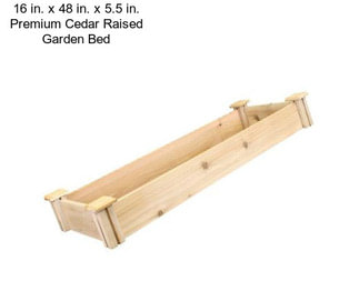 16 in. x 48 in. x 5.5 in. Premium Cedar Raised Garden Bed