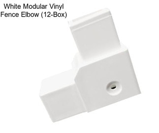 White Modular Vinyl Fence Elbow (12-Box)