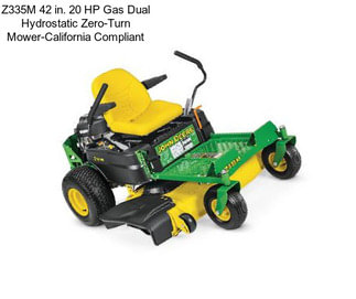 Z335M 42 in. 20 HP Gas Dual Hydrostatic Zero-Turn Mower-California Compliant