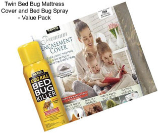 Twin Bed Bug Mattress Cover and Bed Bug Spray - Value Pack