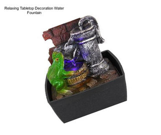 Relaxing Tabletop Decoration Water Fountain