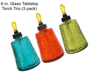 6 in. Glass Tabletop Torch Trio (3 pack)