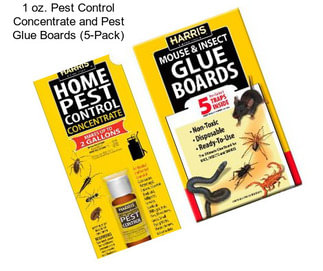 1 oz. Pest Control Concentrate and Pest Glue Boards (5-Pack)