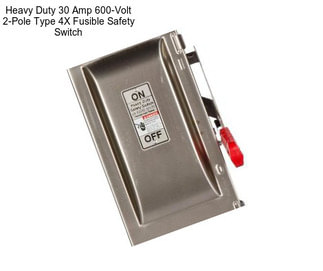 Heavy Duty 30 Amp 600-Volt 2-Pole Type 4X Fusible Safety Switch