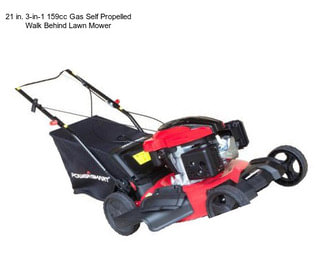 21 in. 3-in-1 159cc Gas Self Propelled Walk Behind Lawn Mower