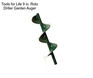 Tools for Life 9 in. Roto Driller Garden Auger